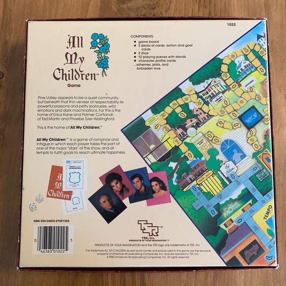 1985 All My Children Vintage Board Game of Romance & Intrigue by TSR Complete - Picture 5 of 13